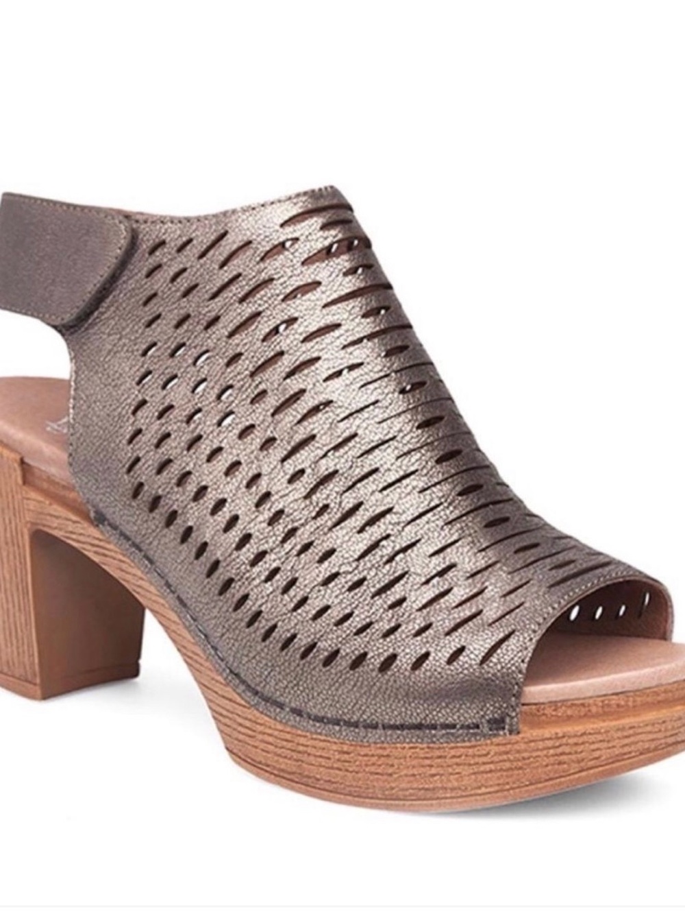 Dansko Danae Bronze Peep-Toe Sandals